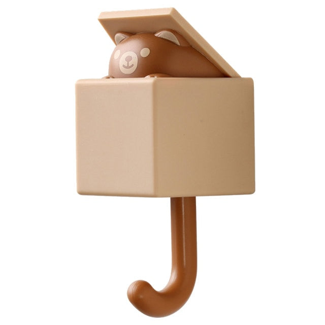 Kawaii Brown Cat Hanger Hook