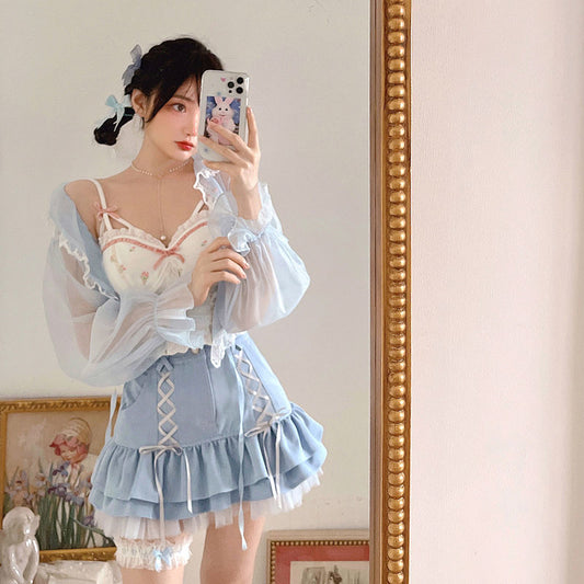 Kawaii Lolita High Waist Skirt