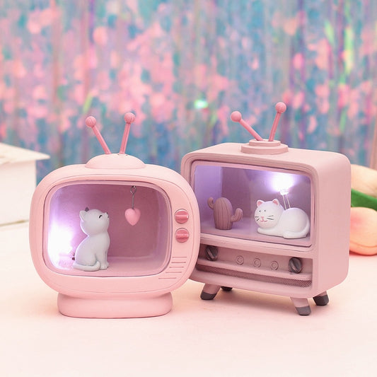 Kawaii Pink Cat Night Light