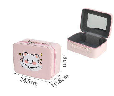 Kawaii Bear Pink Makeup Storage Cases