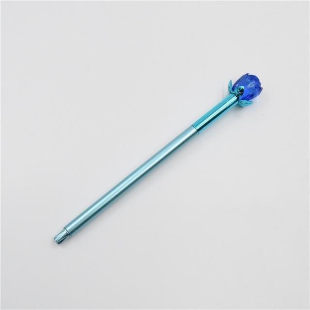 Cute Crystal Flower Gel Pen