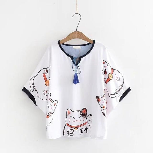 Kawaii Maneki Neko Shirt
