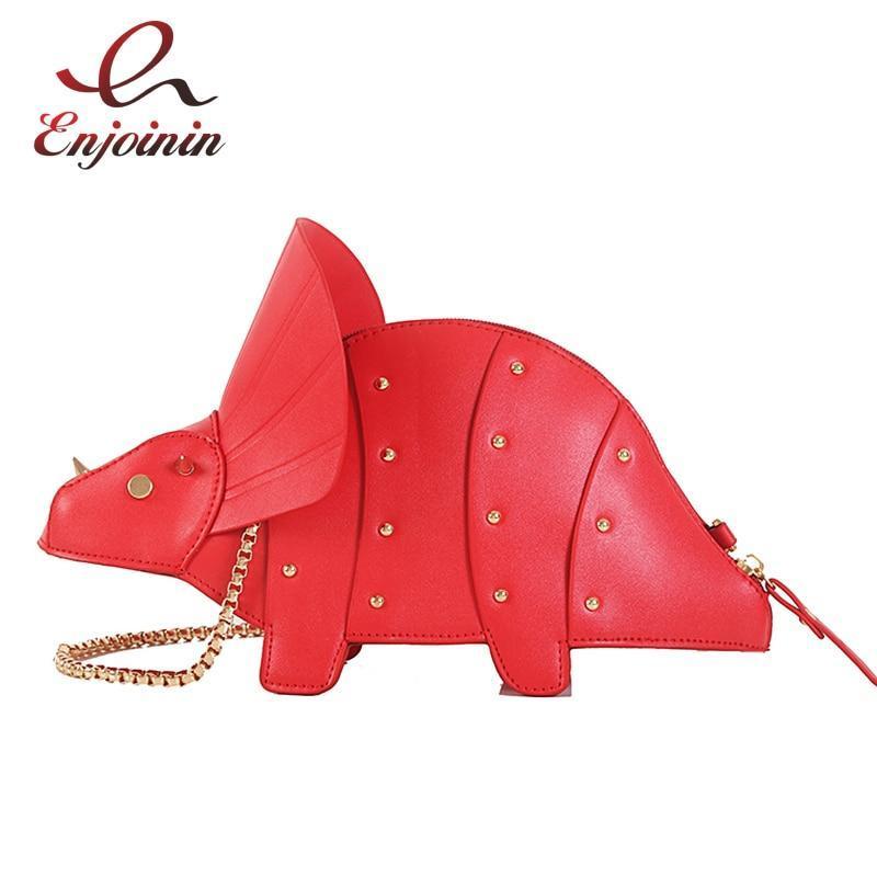 Kawaii Triceratops Purse Pink