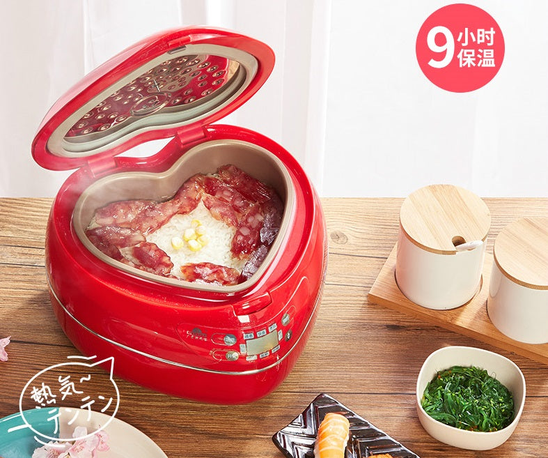 Kawaii Red Heart Shaped Rice Cooker