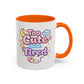 “Too Cute to Be Tired” Kawaii Bunny Mug