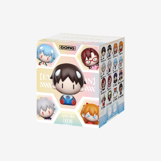 Popmart Evangelion Super Mini Figure Blind Box, this image is displaying the blind box that the figures come in.