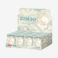 DIMOO Memories We Hold, the boxes that the figures come in are being displayed on a white background in a tray