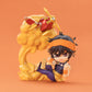 POPMART JoJo's Bizarre Adventure Golden Wind Series Figures Blind Box, this picture is showing one of the figures you can get within the blind box series, this is displayed on a orange background.