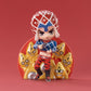 POPMART JoJo's Bizarre Adventure Golden Wind Series Figures Blind Box, this picture is showing one of the figures you can get within the blind box series, this is displayed on a red background.