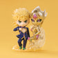 POPMART JoJo's Bizarre Adventure Golden Wind Series Figures Blind Box, this picture is showing one of the figures you can get within the blind box series, this is displayed on a yellow background.