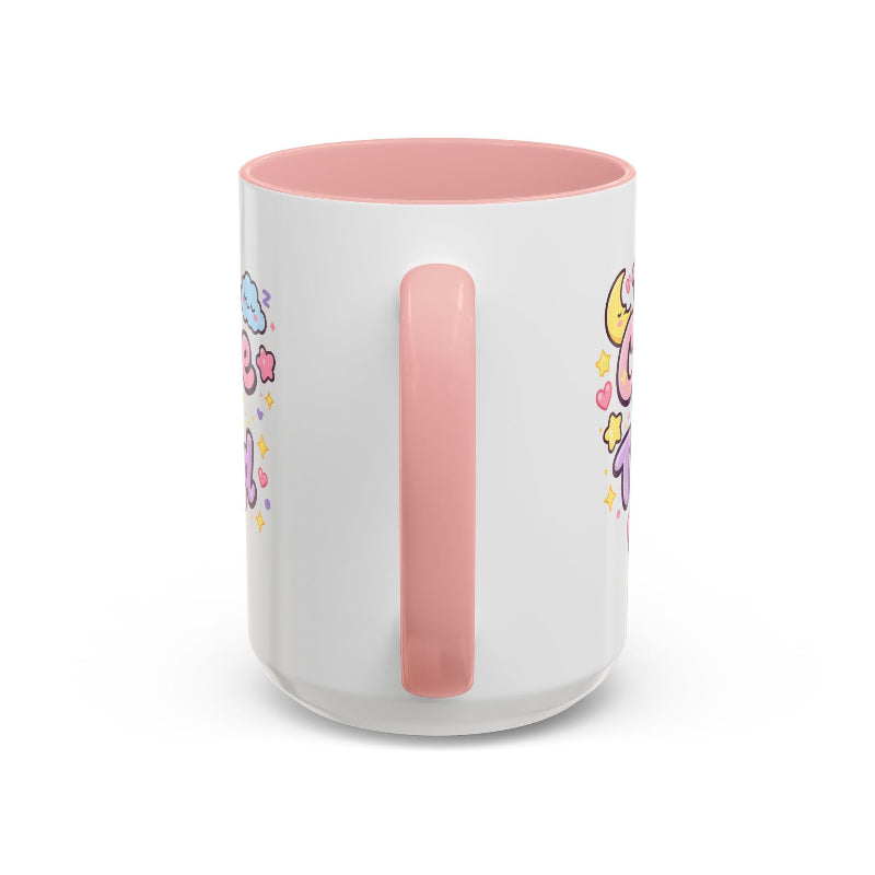“Too Cute to Be Tired” Kawaii Bunny Mug