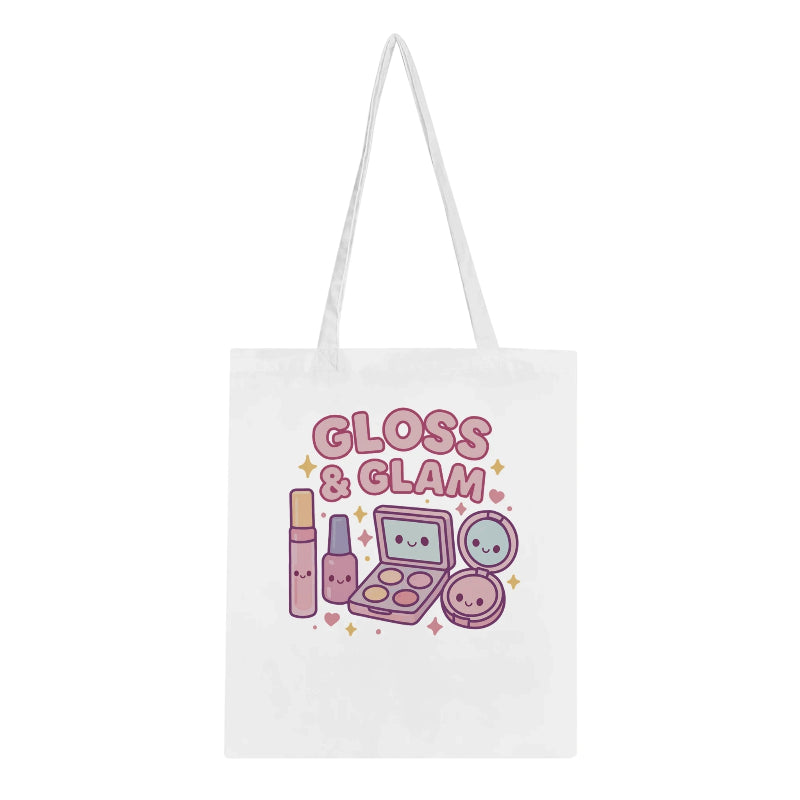 Kawaii Gloss & Glam Tote Bag in White