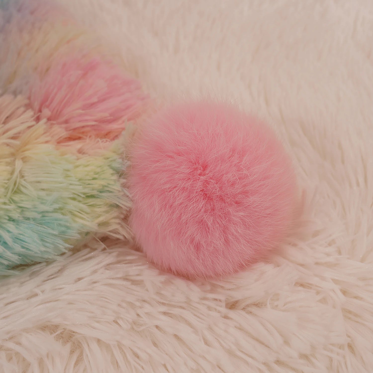 Fluffy Pastel Rainbow Blanket