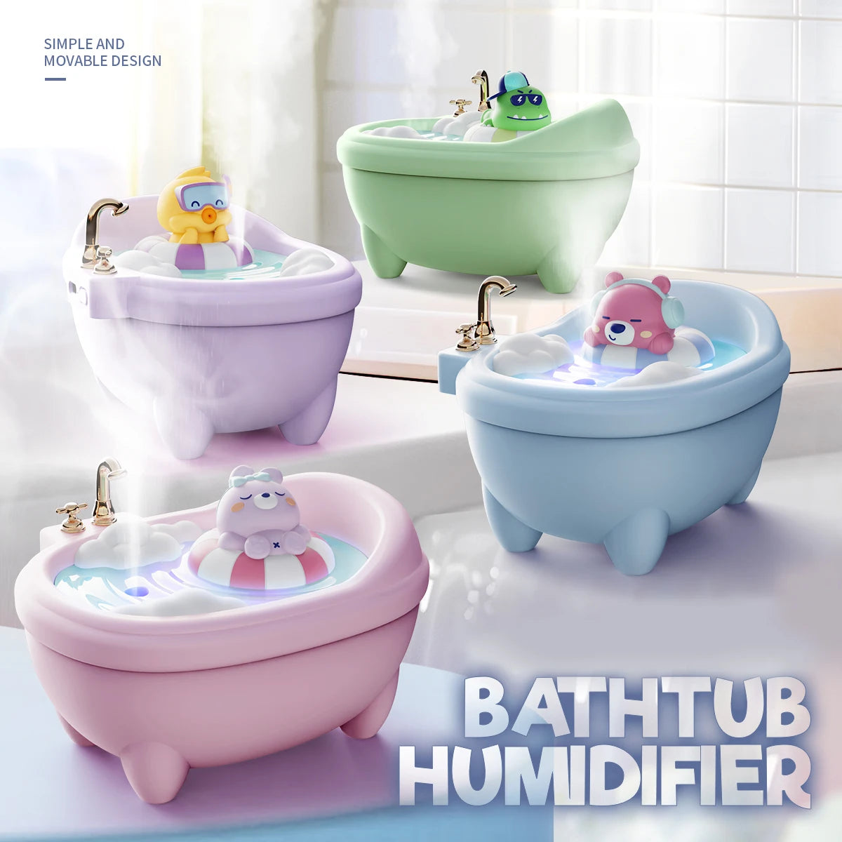 Cute Animal Bathtub Humidifier