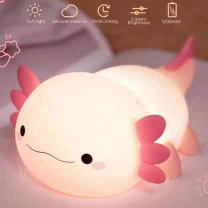 Cute Axolotl Night Light