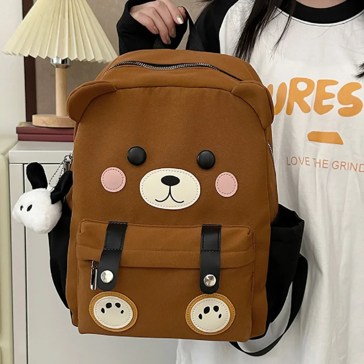 Cute Bear Backpack in Brown