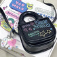 Cute Graffiti Tote Bag in Black