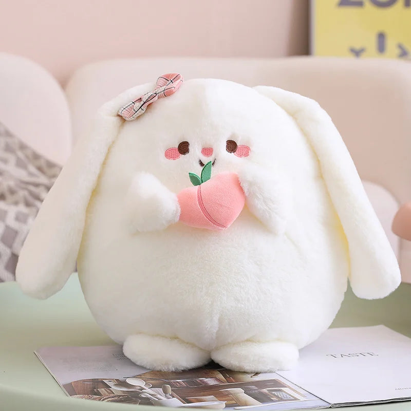 Cute Peach Bunny Plushie β Kore Kawaii