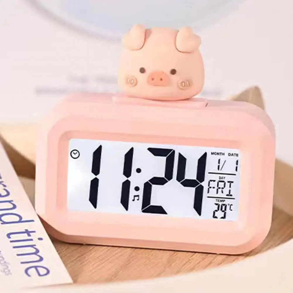 Cute Pig Digital Alarm Clock