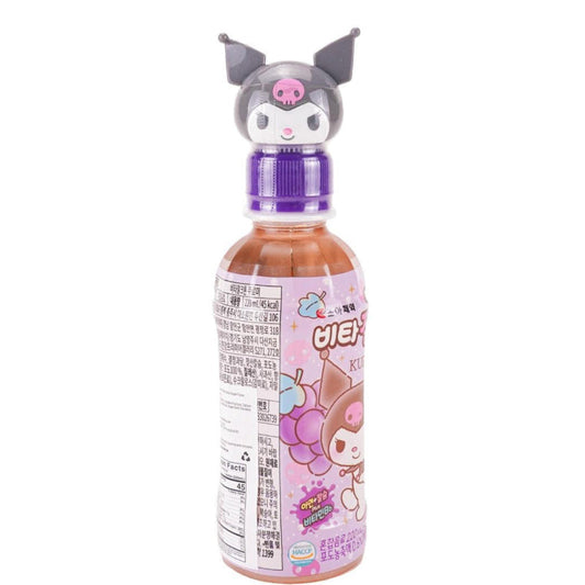 Sanrio Kuromi Grape Flavored Juice, bottle displayed on a white background.