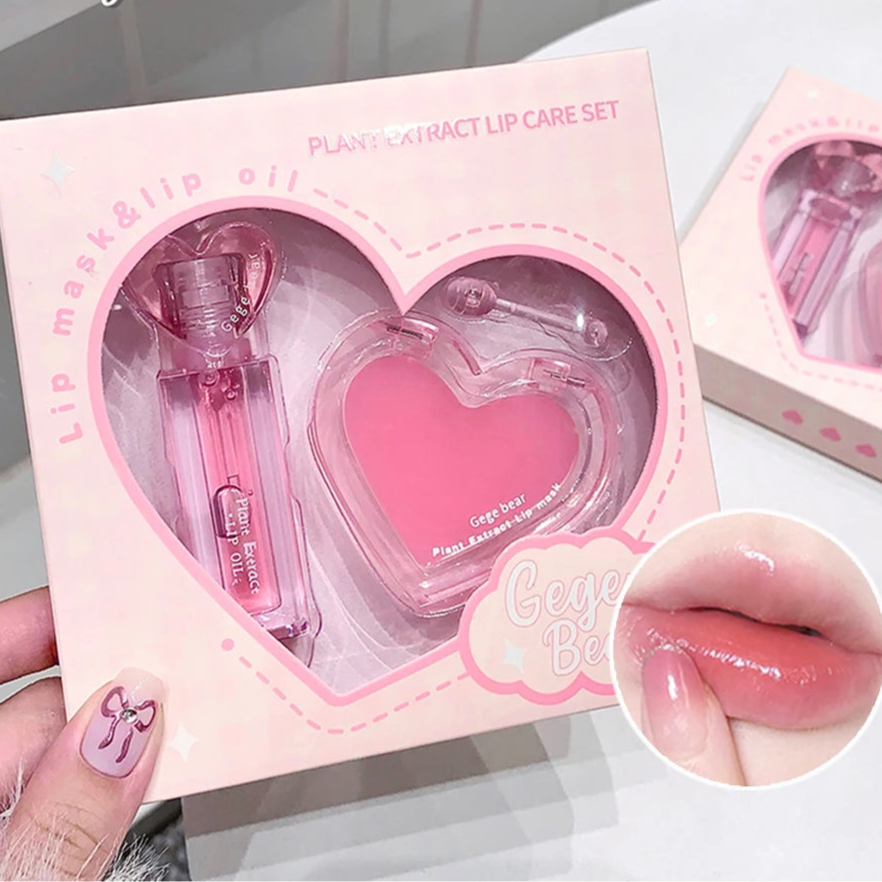 GEGE BEAR Lip Balm & Gloss Kit