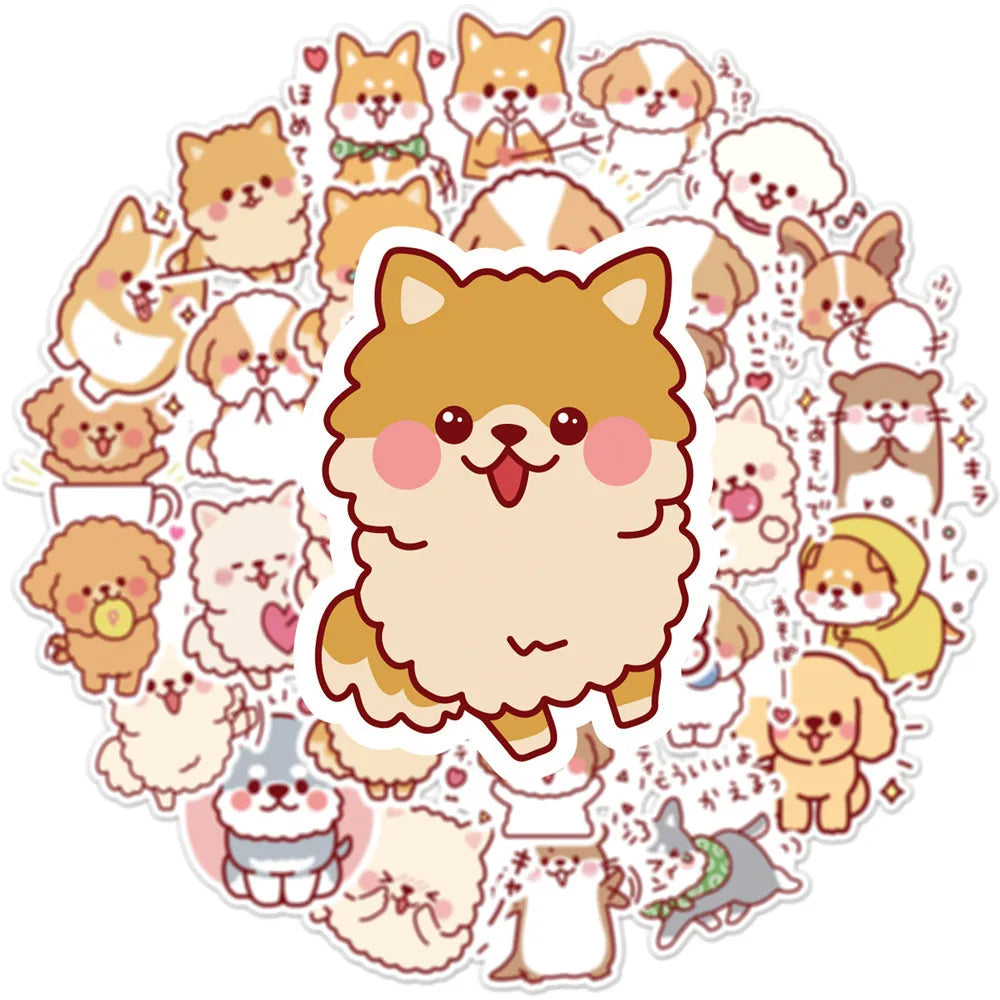 Kawaii Puppy Sticker Pack