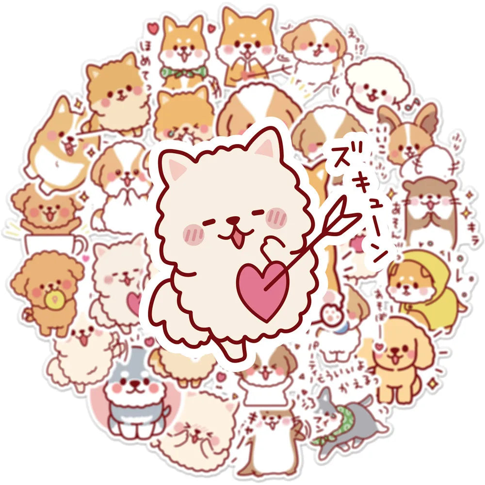 Kawaii Puppy Sticker Pack