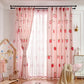 Kawaii Strawberry Print Curtains