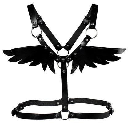 Kawaii Angel Wings Leather Harness