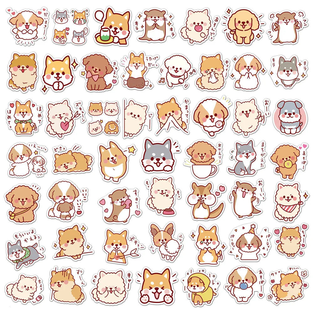 Kawaii Puppy Sticker Pack