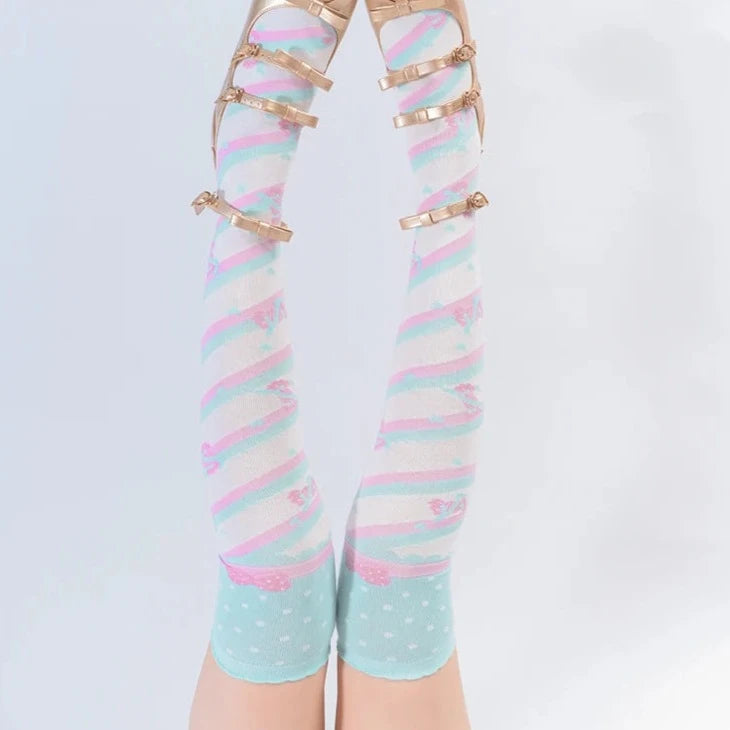 Pastel Harajuku Knee High Socks