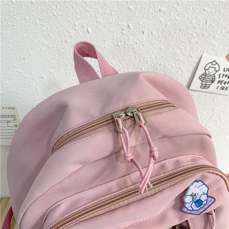 Kawaii Pink Bear Plush Backpack