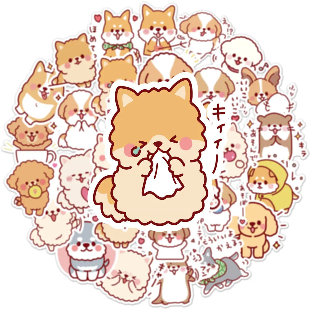 Kawaii Puppy Sticker Pack