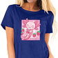 Kawaii Axolotl Strawberry Milk T-Shirt