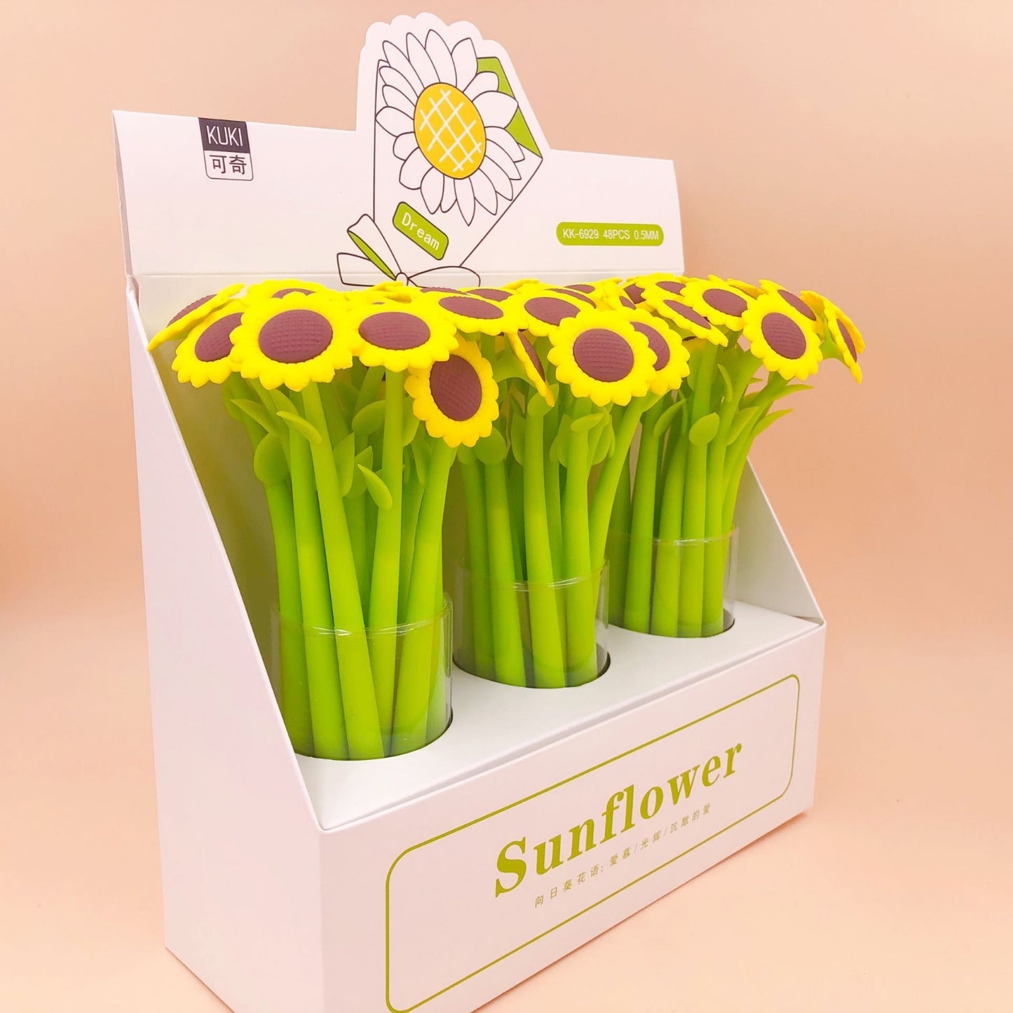 Kawaii Sunflower Gel Pens