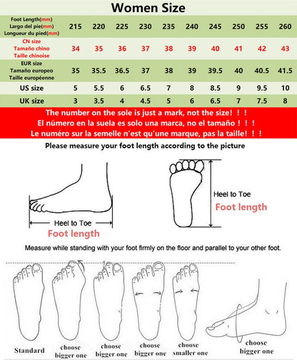 Kawaii Cherry Bunnies Canvas Shoes Size Chart