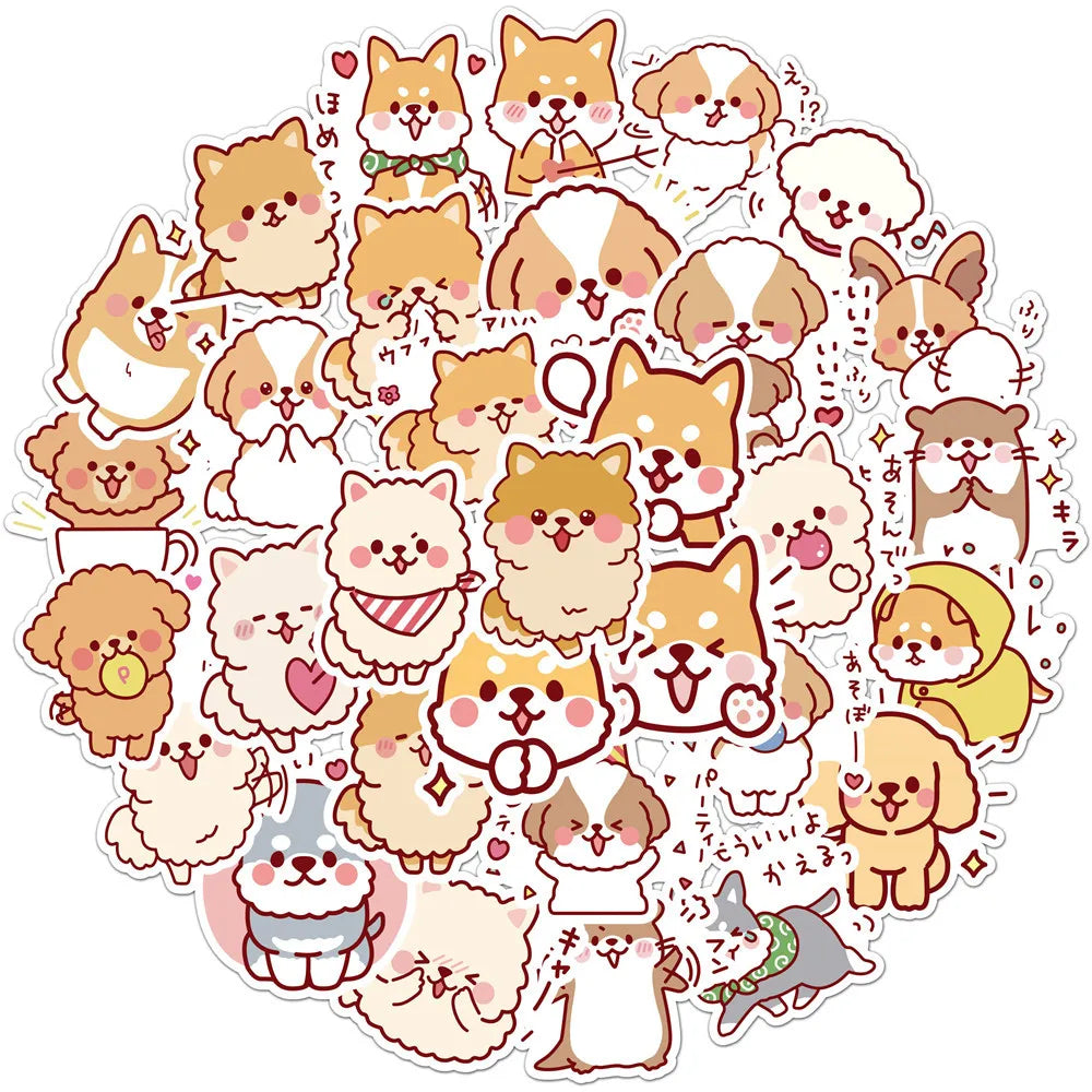 Kawaii Puppy Sticker Pack