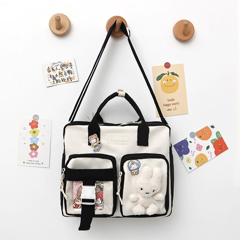 Kawaii Black Bunny Messenger Bag