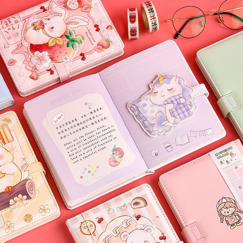 Kawaii Magnetic Button Notebooks