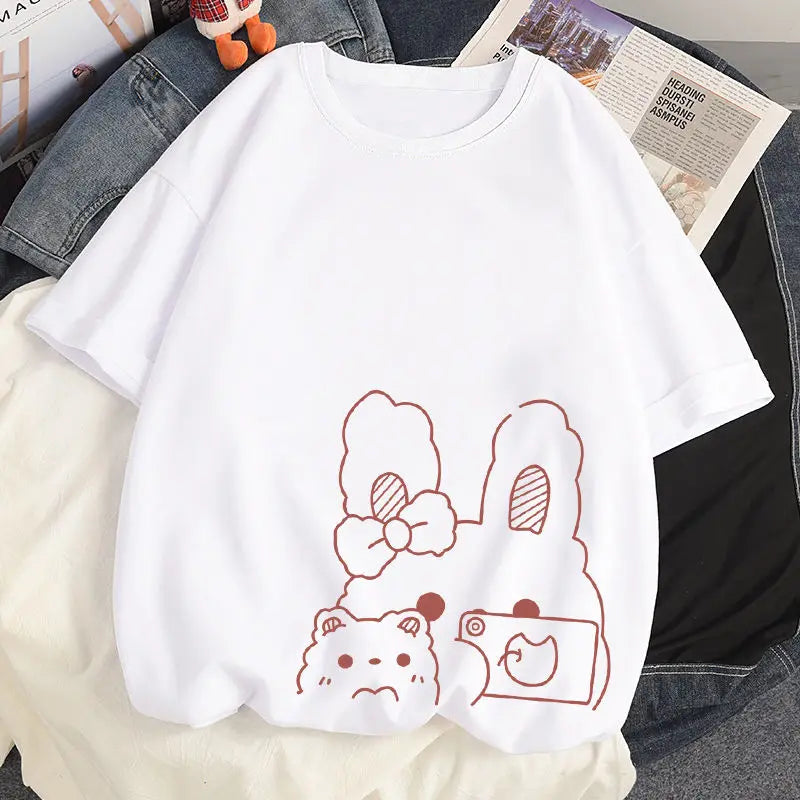 Bunny & Bear Selfie T-Shirt