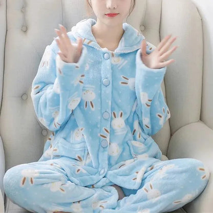 Kawaii Flannel Pajamas