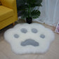 Kawaii Plush Cat Paw Rug