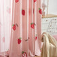 Kawaii Strawberry Print Curtains