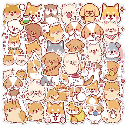 Kawaii Puppy Sticker Pack