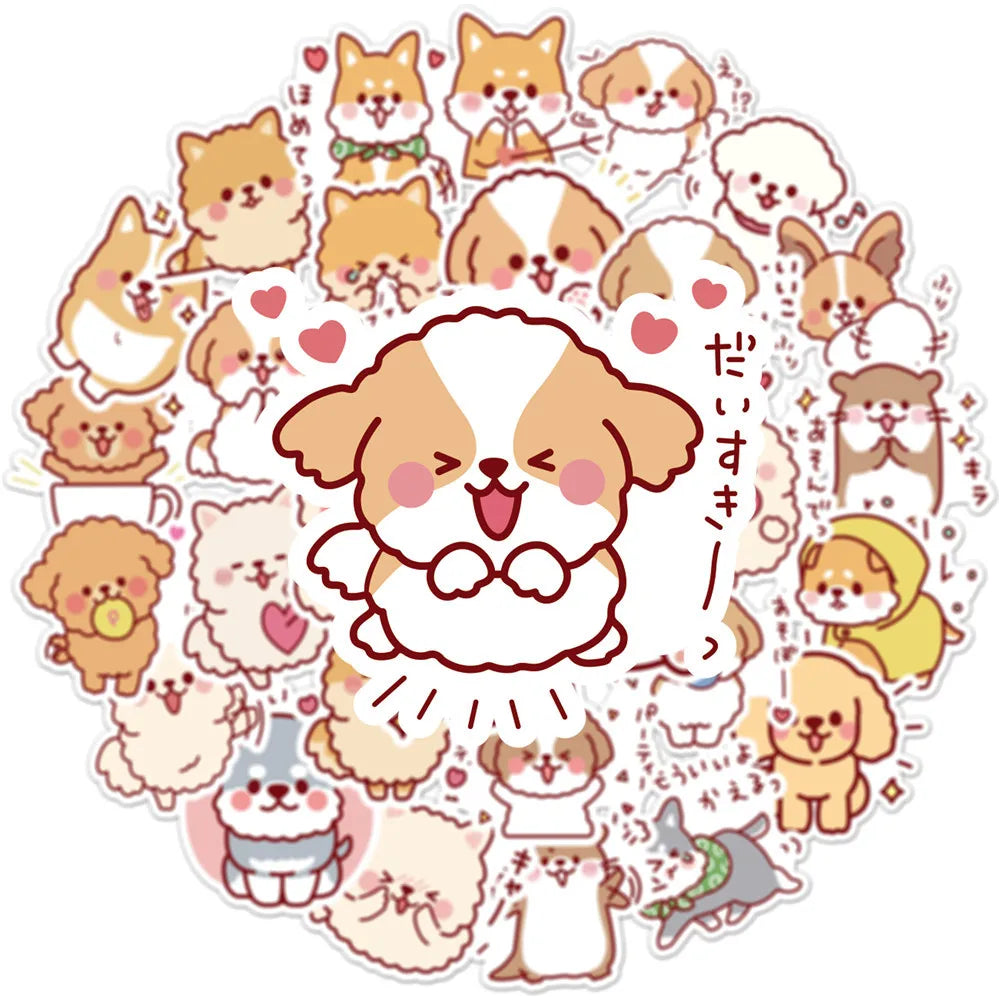 Kawaii Puppy Sticker Pack