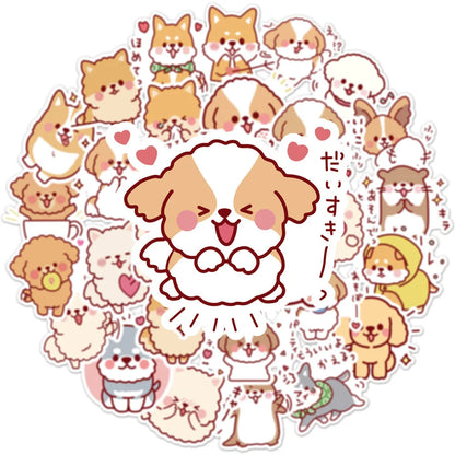 Kawaii Puppy Sticker Pack