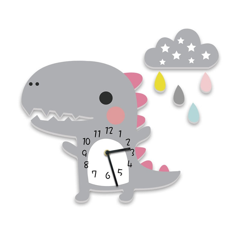 Kawaii Dinosaur Clock
