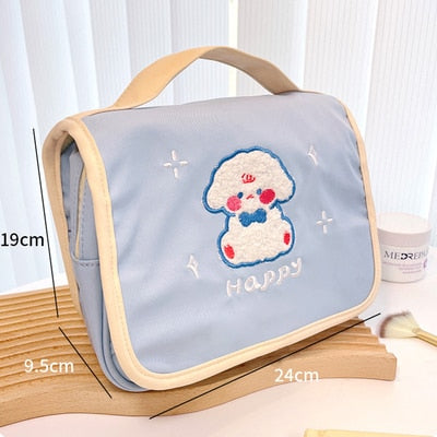 Cute Makeup Bag With Kawaii Dog Design