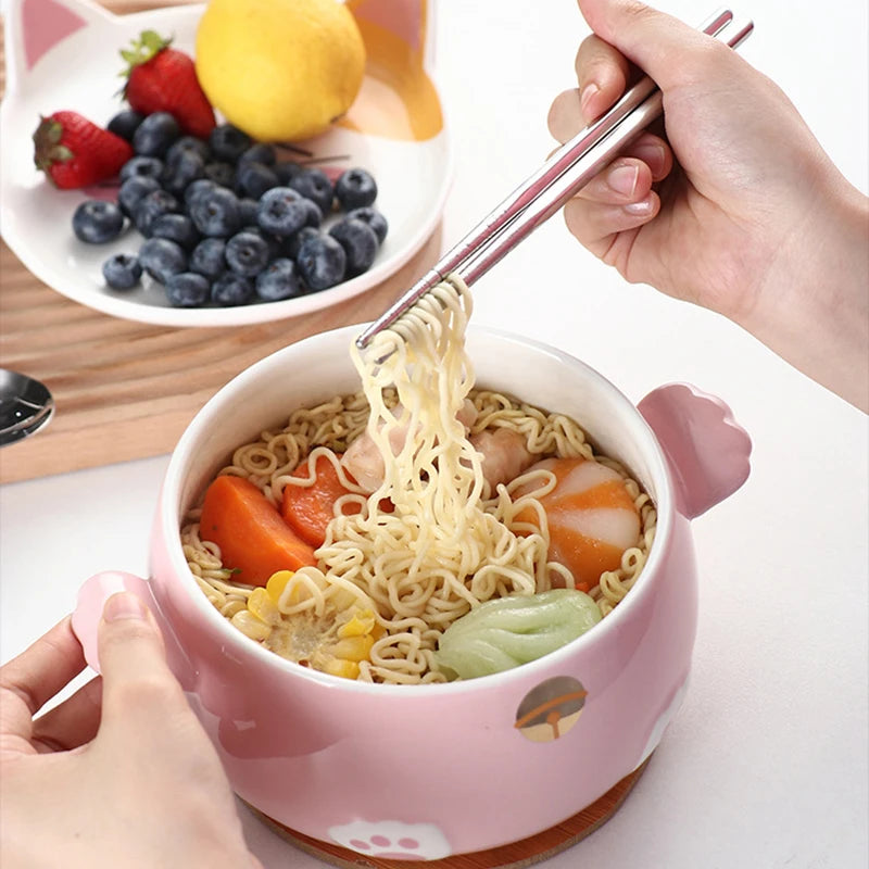 Kawaii Cat Ramen Bowl