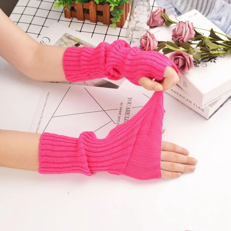 Fingerless Arm Warmer Gloves